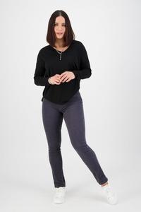 Vassalli Slim Leg Cord Pull On Leggings Graphite