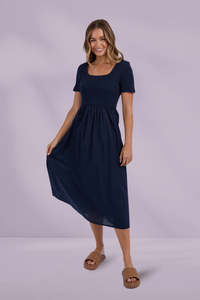 Deep Winter: Foxwood Ella Dress Dark Sapphire