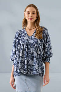 PRE-ORDER Isle of Mine Wilma Top Navy