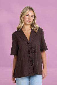 Clear Winter: Stella and Gemma Solene Shirt Chocolate
