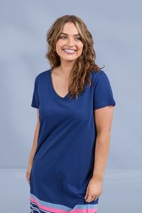 Elm Sylvia Tee Dress Blue Depths
