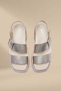 Warm Autumn: Minx Zen Sandals Platinum