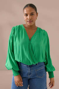 Isle Of Mine: Isle of Mine Oline Cropped Top Green