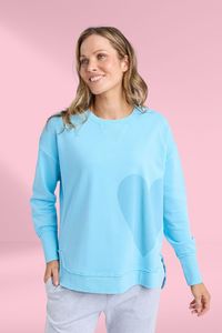 Soft Summer: Elm One Heart Crew Spray Blue