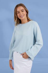 Soft Summer: Foxwood Spencer Crew Dream Blue
