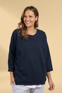 Soft Summer: Elm Annie 3/4 Sleeve Tee Navy