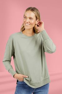 Soft Autumn: Foxwood Farrah Long Sleeve Sage Green