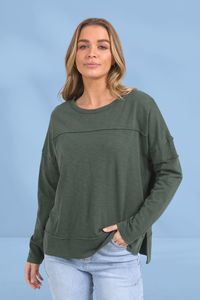 Foxwood Jayne Throw On Top Khaki