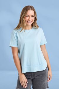 Foxwood Farrah Short Sleeve Tee Crystal Blue