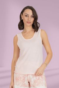 Romantic: Federation Badge Knit Singlet Pink