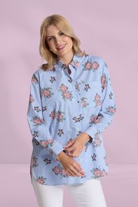 Career: Stella and Gemma Estella Shirt Floral Blue Stripe