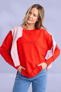Foxwood Simplified Crew Bright Red