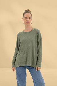 Cold: Worthier Paloma Knit Top Khaki