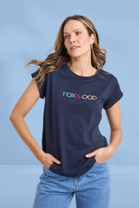 Lounge: Foxwood Confetti Tee Navy