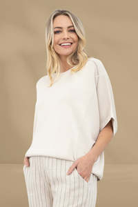 Moss Ella Summer Knit Champagne