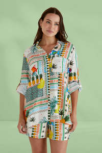 Flash Deals: Betty Basics Mills Shirt Paradise Print Multi
