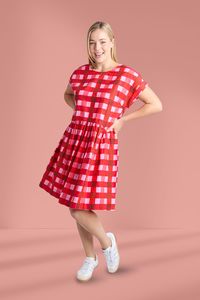 Elm Edin Short Sleeve Dress Poppy