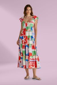 Betty Basics Sadie Dress Seashell Print