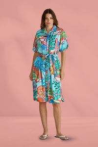 Betty Basics Rio Reef Dress Reef Print Blue