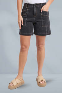 Foxwood Balmy Shorts Washed Black