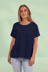 Deep Winter: Foxwood Allison Tee Dark Sapphire