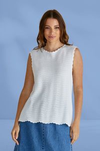 Betty Basics Aviva Tank White Stripe
