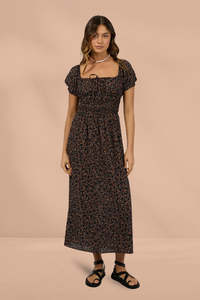 Deep Autumn: All About Eve Pip Maxi Dress Print