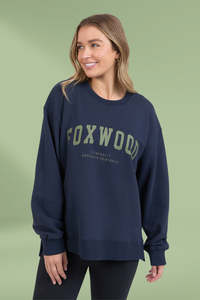 Deep Autumn: Foxwood Interval Crew Navy