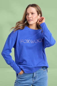 Lounge: Foxwood Simplified Metallic Crew Blue