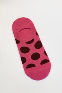 Stella and Gemma Plum Dots Socks Fuschia