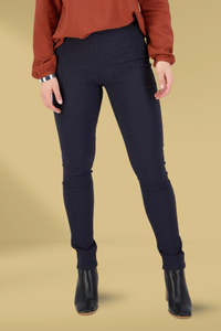 Vassalli Embossed Pull On Leggings Navy