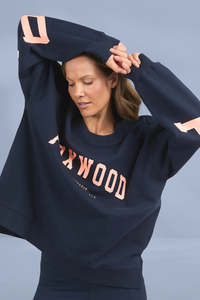 Best Sellers: Foxwood Interval Crew Navy with Peach