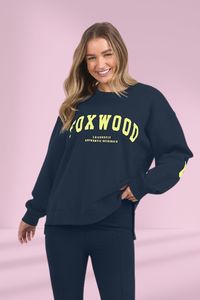 Best Sellers: Foxwood Interval Crew Navy With Neon Yellow