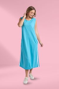 Deep Winter: Foxwood Recovery Tank Dress Sky