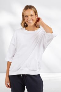 Deep Winter: Elm Fundamental Maizie Sweat White