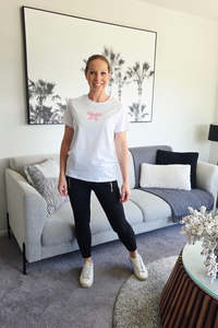 AS Colour Mia Classic Tee Pink Bow White