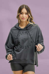 Rose Road: Rose Road Sloppy Joe Hoodie Graphite