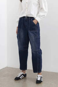 Moss: Moss Bailey Barrel Jeans Indigo