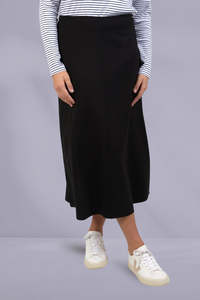 Elm Penny Ponte Skirt Black