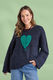 Elm Intersia Heart Knit Navy