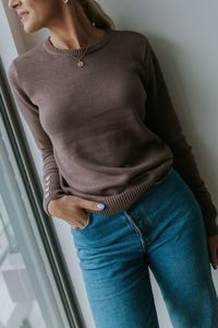 Clear Spring: Moke Anne Sweater Cocoa Powder