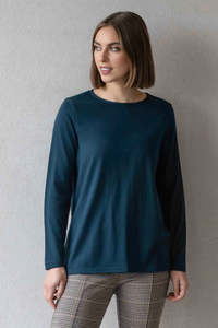 Clear Winter: Vassalli Ivey Merino Top Dragonfly