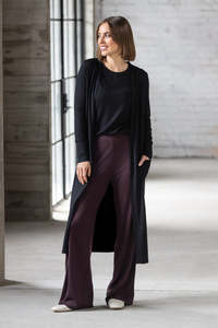 Deep Autumn: Vassalli Suki Merino Coatigan Black