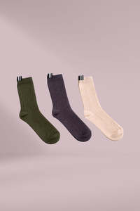 Classic: Moke Lily Wool Blend Socks Cocoa Powder Blush Bonsai