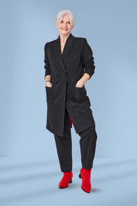 Lemon Tree Hedda Coat Pinstripe