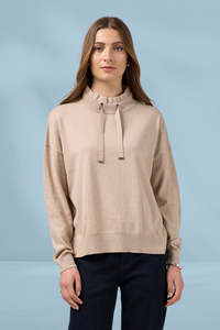 Madly Sweetly Circuit Sweater Biscuit