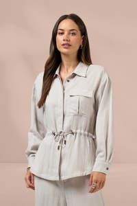 Madly Sweetly: Madly Sweetly Polaris Jacket Pumice