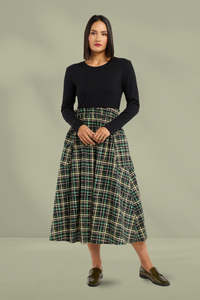 Et Alia: Et Alia Fallon Dress Ashwood Tartan