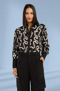 Et Alia: Et Alia Cecilia Shirt Midnight Waves