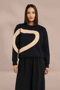 Et Alia Amara Sweat Black Biscuit